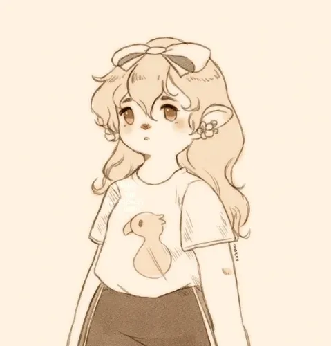 Personal art of a Lalafell in a casual outfit.