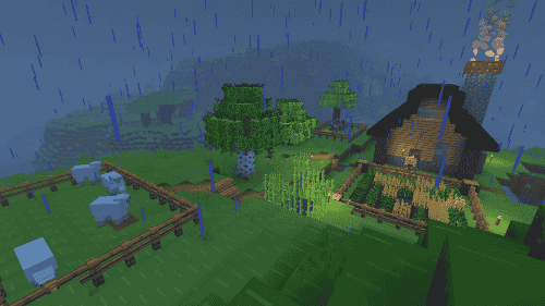 Minecraft screenshot 8. A home built in Minecraft.