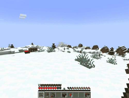Minecraft screenshot 2. A village.