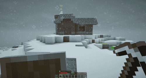 Minecraft screenshot 5. A home, with a roof.