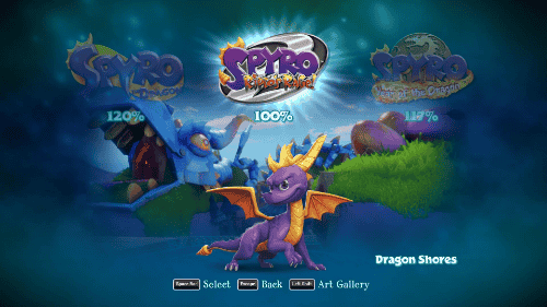Spyro 2. 100% completed.