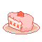 A pink cake.